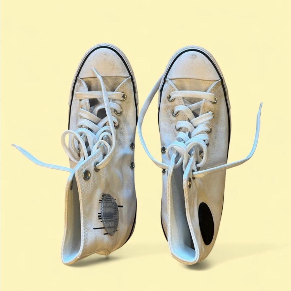 Converse White High-Top Sneakers